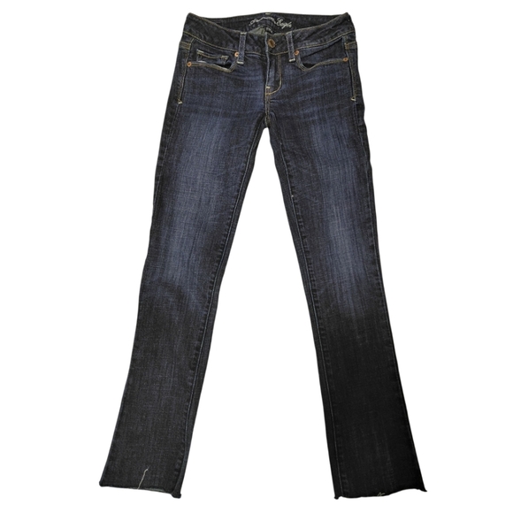 American Eagle Outfitters Blue Skinny Kick Jeans - Picture 1 of 7